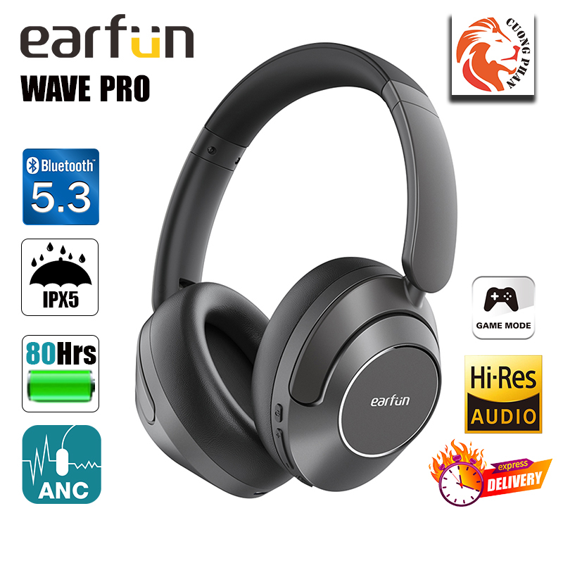 Ảnh Tai Nghe Chụp Tai Chống Ồn EARFUN WAVE PRO - Lọc Gió, LDAC, Driver 40mm, Game Mode 1