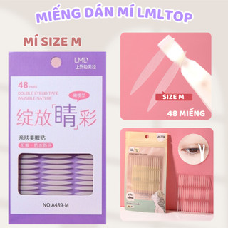 MIẾNG DÁN MÍ MỎNG NHẸ TỰ NHIÊN SIZE TRUNG LMLTOP , DÁN MÍ TÀN HÌNH SIZE M ( 48 MIẾNG )