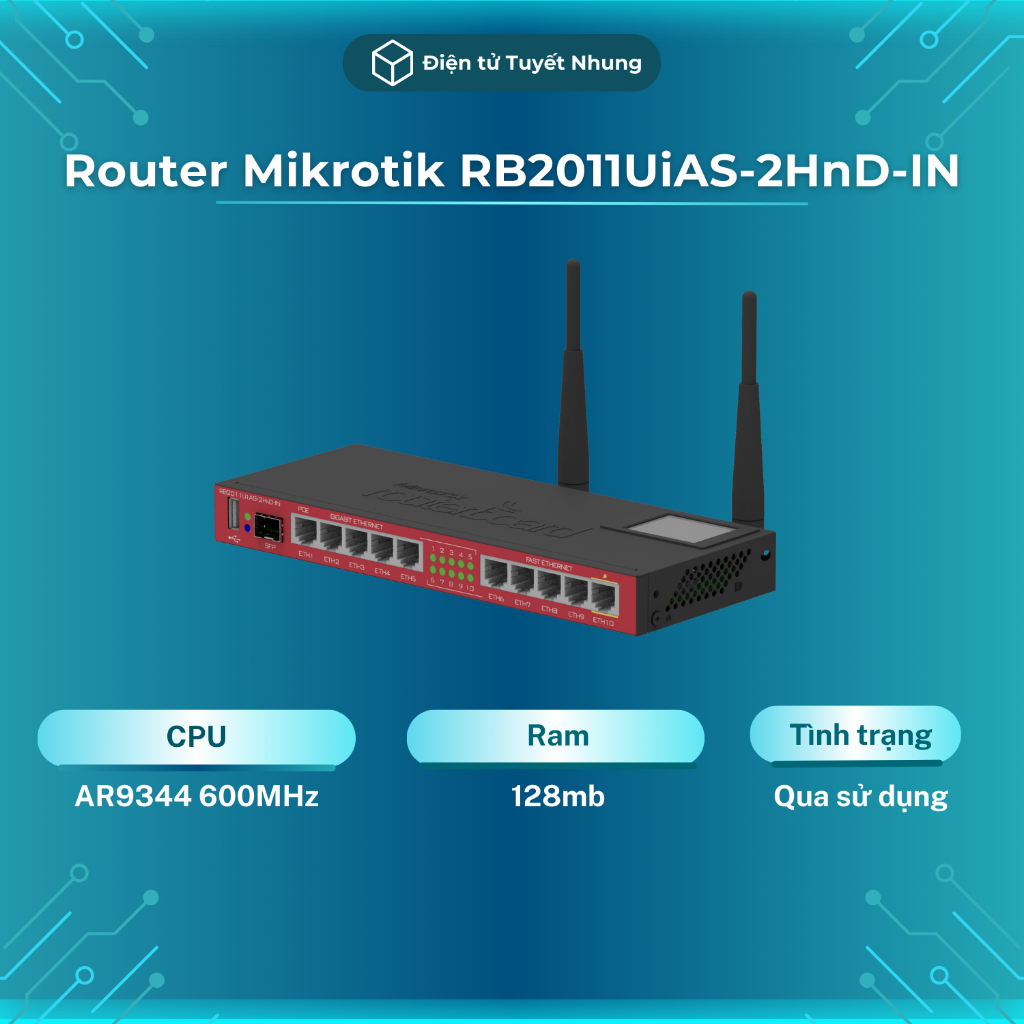 Router Cân Bằng Tải Mikrotik RB2011UiAS-2HnD-IN, Thiết Bị Cân Bằng Tải ...