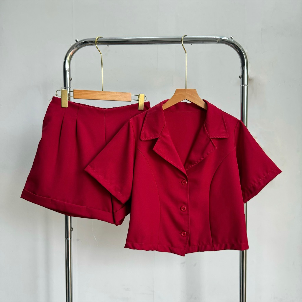 Set Đồ Nữ Bigsize –Áo Vest Croptop & Quần Đùi Cotton Lạnh, Sang Chảnh - Thoải Mái - Tôn Dáng SET79