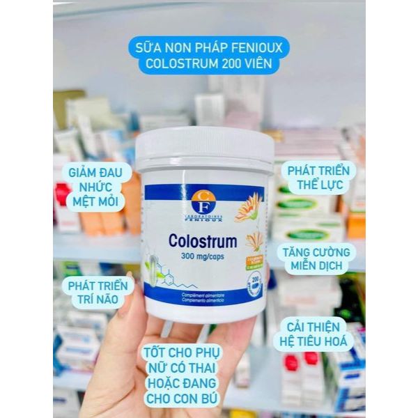 [TEM PHỤ] Sữa non Pháp Fenioux Colostrum bổ sung dưỡng chất tăng đề kháng cho cả gia đình - 200 viên