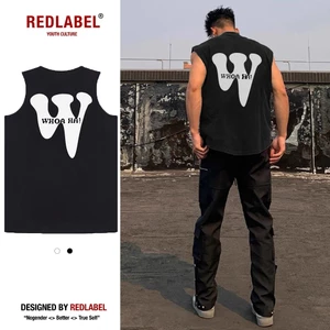 Áo TankTop In Họa Tiết "W" RedLabel Áo Ba Lỗ Sát Nách Unisex Cotton Cá Tính TT30