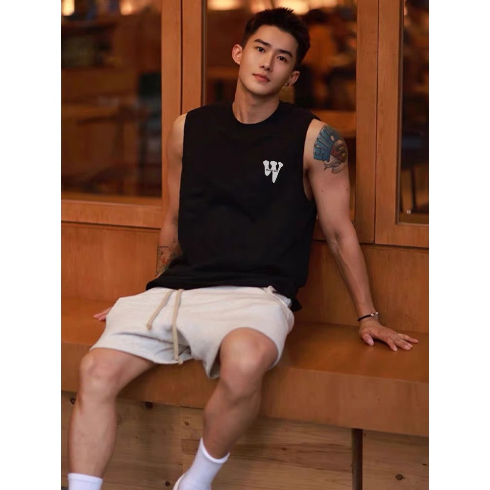 Áo TankTop In Họa Tiết "W" RedLabel Áo Ba Lỗ Sát Nách Unisex Cotton Cá Tính TT30