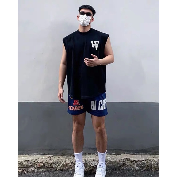 Áo TankTop In Họa Tiết "W" RedLabel Áo Ba Lỗ Sát Nách Unisex Cotton Cá Tính TT30