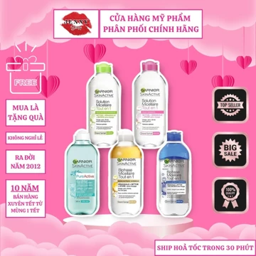 Tẩy Trang Garnier Mizellen Rinigungs làm sạch sâu dịu nhẹ