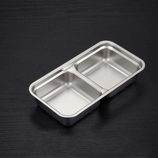 khay inox và nắp cho hộp cơm văn phòng cắm điện