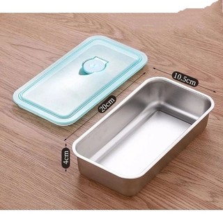 khay inox và nắp cho hộp cơm văn phòng cắm điện