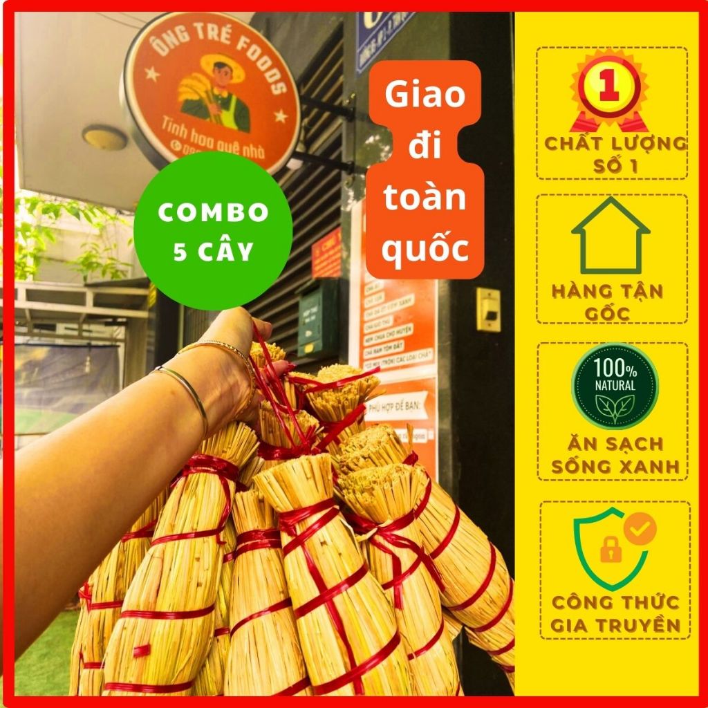 Combo 5 Cây Tré Bình Định (Ché), Tré Bó Rơm, Tré Tai Heo Lá Ổi, Đặc Sản ...