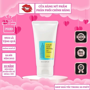 Sữa Rửa Mặt COSRX Low PH Good Morning Gel Cleanser 150ml dạng gel dịu nhẹ cho da dầu mụn