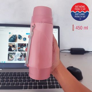Bình Phích Giữ Nhiệt Rạng Đông Cầm Tay Nhỏ Gọn 450ml Hàng Chính Hãng