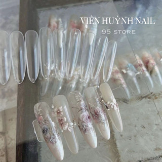 Móng úp hạt gạo siêu dài chất dẻo ôm móng - hộp  250 móng