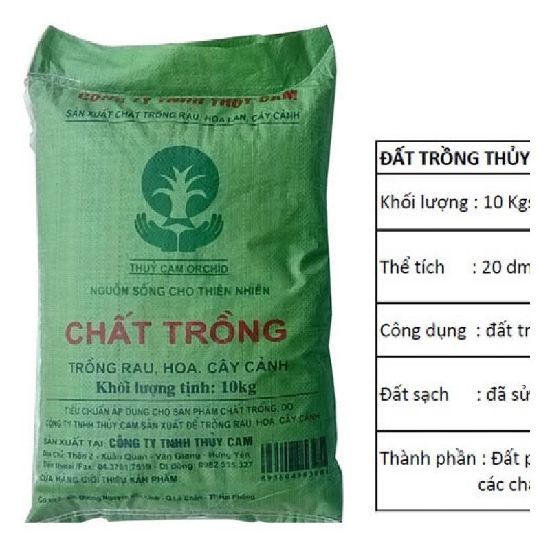 Chất Trồng Thủy Cam Bao 10KG-Cung Cấp Dinh Dưỡng Cho Cây Trồng