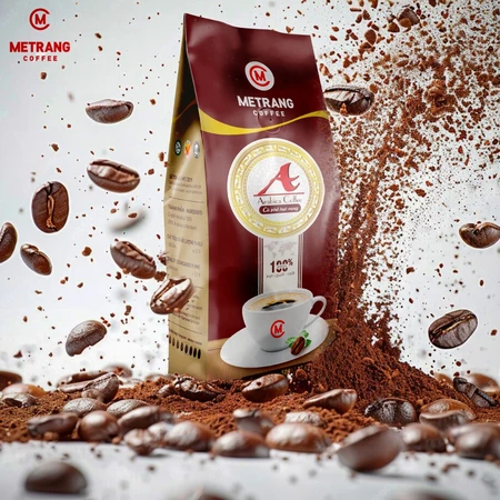 Cà Phê Hạt Rang Mộc Arabica Mê Trang 500G (Túi hạt) - 100% Arabica Nguyên Chất, Hương Trái Cây Chín, Hậu Ngọt Tự Nhiên