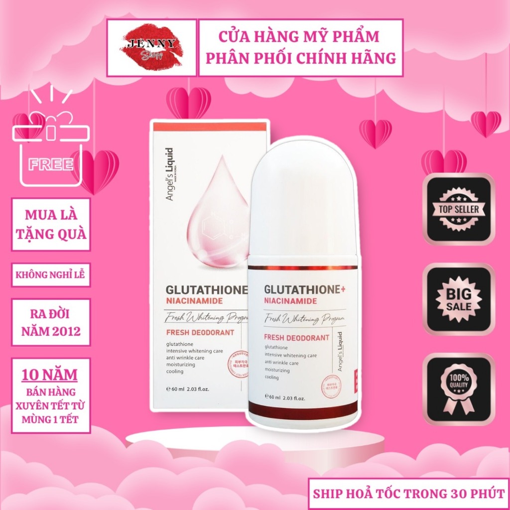 angels liquid glutathione plus niacinamide fresh deodorant Mua Ln Nch M Thm, Dng Trng Da Angel's 60ml ti Tiki Trading glutathione niacinamide fresh deodorant Ln