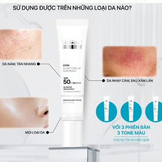 Kem Chống Nắng Biomeek BIOMEEK UVM PEACH BLOOM SPF 50+ PA++++  - Bebeauskinshop