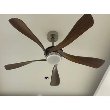 [Hàng Cao Cấp] Quạt trần 5 cánh gỗ nguyên khối động cơ DC Inverter,Quạt trần có điều khiển từ xa 6 chế độ mát