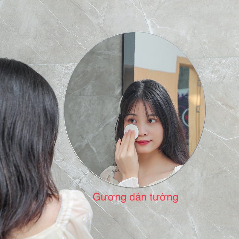 Gương Trang Điểm LED Cảm Ứng Để Bàn Có Đèn 3 Chế Độ Sáng Tặng Đế Gỗ
