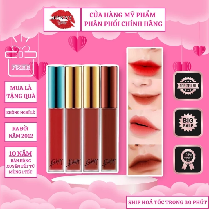 Son Kem Lì BBIA Last Velvet Lip Tint Mềm Mịn, Bền Màu, Không Gây Khô Môi