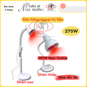 Đèn hồng ngoại sưởi ấm, tri liệu giảm đau 275W | Đèn hồng ngoại chân cao và chân thấp