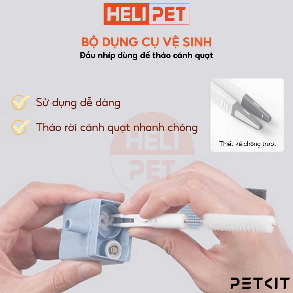 Ảnh Bộ dụng cụng vệ sinh máy lọc nước PETKIT Cleaning Kit 2in1 đa năng 4