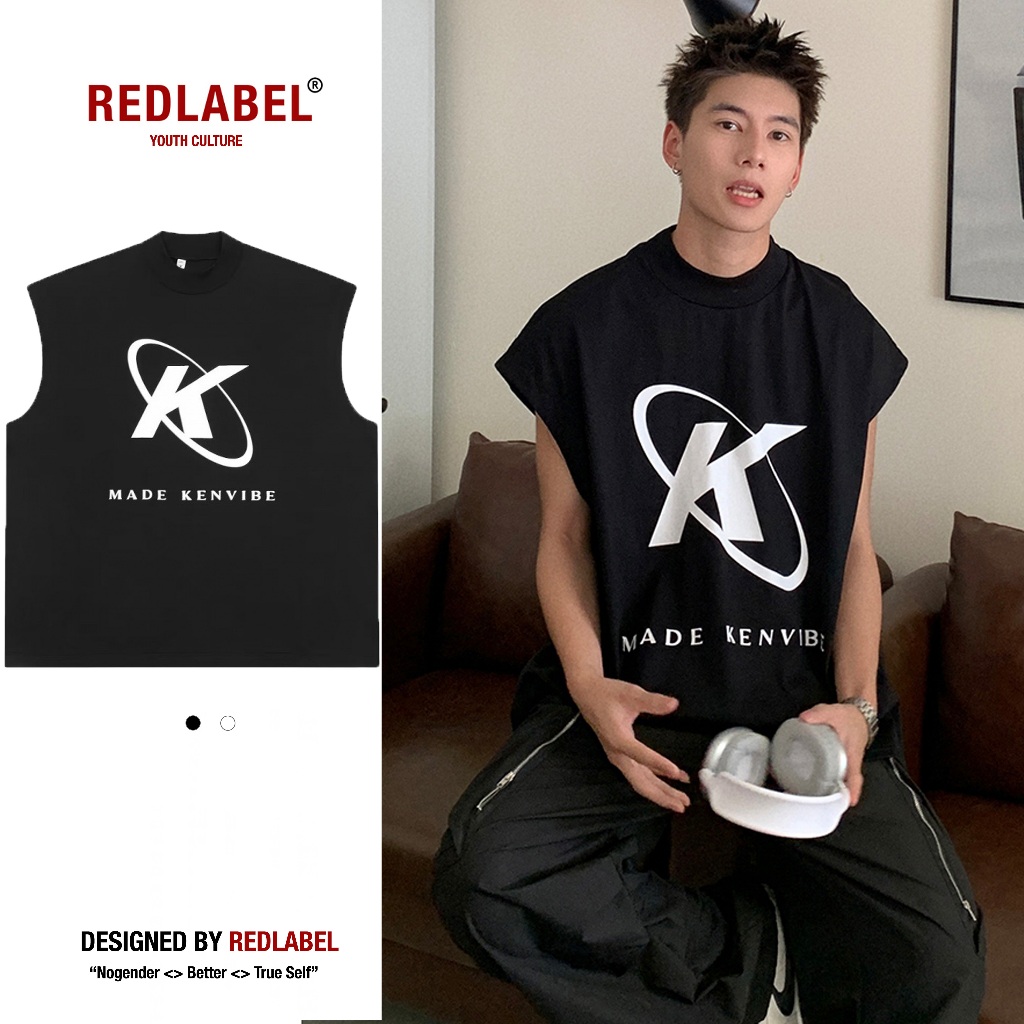 Áo Tank Top Nam Nữ RedLabel In Họa Tiết K, Áo Ba Lỗ Sát Nách Nam Nữ Cotton Cá Tính TT18