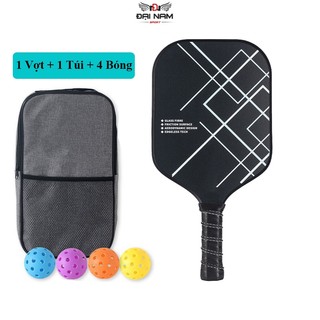 Vợt Đánh Pickleball Sợi Carbon JSP Cao Cấp Đại Nam Sport Hàng Chính Hãng + Túi Chống Sốc Và 4 Bóng