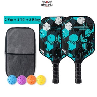 Vợt Đánh Pickleball Sợi Carbon JSP Cao Cấp Đại Nam Sport Hàng Chính Hãng + Túi Chống Sốc Và 4 Bóng