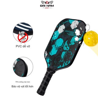 Vợt Đánh Pickleball Sợi Carbon JSP Cao Cấp Đại Nam Sport Hàng Chính Hãng + Túi Chống Sốc Và 4 Bóng