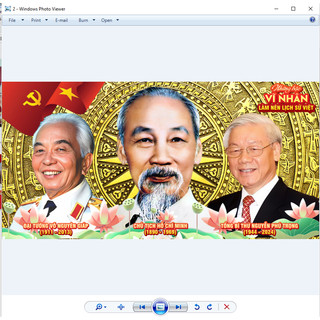 Tranh Tráng Gương 3 Bác treo tường để bàn tri ân, quà tặng doanh nghiệp, Bác Hồ, Bác Giáp, Bác Trọng