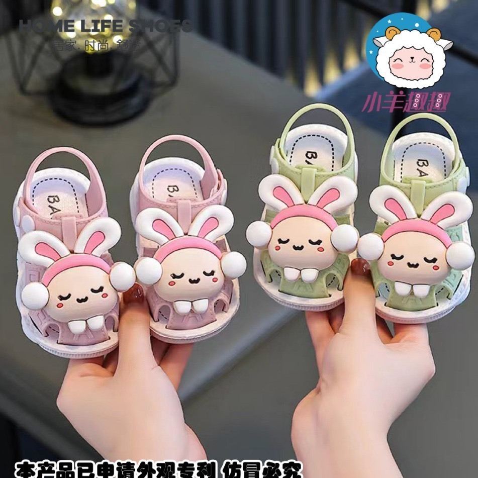 Giày nút cài cho bé gái siêu dễ thương tập đi hình cừu vui nhộn