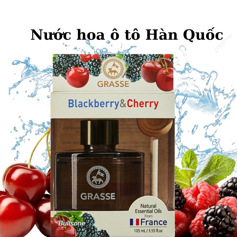 Nước hoa ô tô Hàn Quốc 100% tinh dầu tự nhiên GRASSE -CHÍNH HÃNG- Mùi hương mới 110ML KIMBLADE STORE