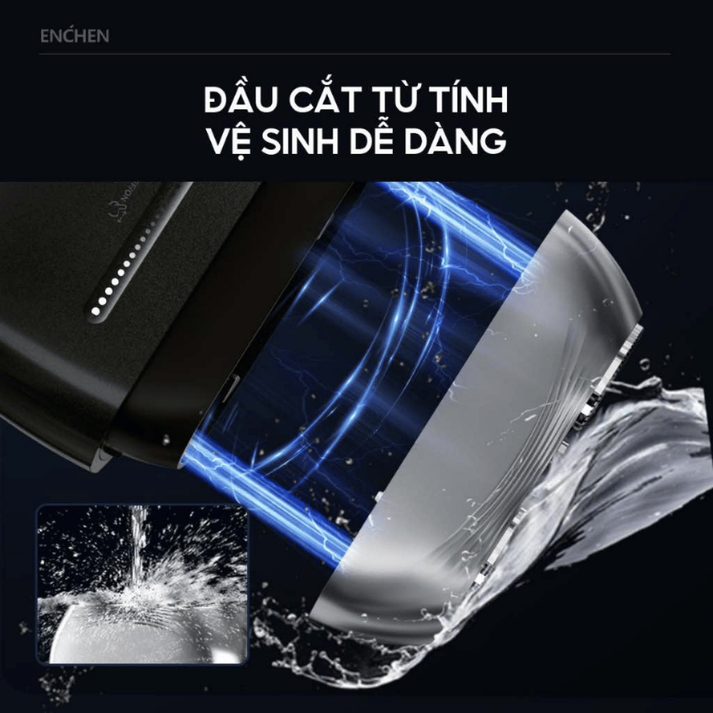 Ảnh Máy cạo râu Enchen Mini 6S Cảm ứng, chống nước toàn thân - Hàng chính hãng 2