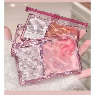 Phấn Bắt Sáng Kèm Má Hồng 2IN1 LEEINTO 2 Ô Tone Hồng Baby Lâu Trôi Chính Hãng GL6872
