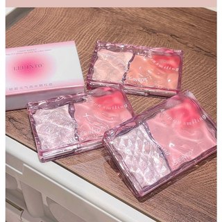 Phấn Bắt Sáng Kèm Má Hồng 2IN1 LEEINTO 2 Ô Tone Hồng Baby Lâu Trôi Chính Hãng GL6872