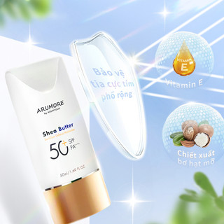 Kem Chống Nắng Kiềm Dầu Shea Butter Sunglow Defense Moisture Arumore SPF50+ 50ml