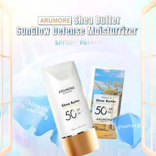 Kem Chống Nắng Kiềm Dầu Shea Butter Sunglow Defense Moisture Arumore SPF50+ 50ml