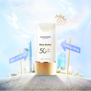 Kem Chống Nắng Kiềm Dầu Shea Butter Sunglow Defense Moisture Arumore SPF50+ 50ml