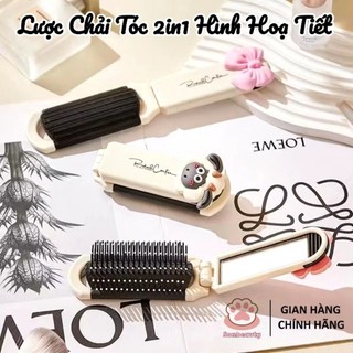 [HÀNG MỚI VỀ ] Lược Chải Tóc 2In1 Hình Họa Tiết Dễ Thương Dễ sử Dụng