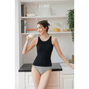 Áo Ba Lỗ Có Đệm Ngực Cổ Tròn Có Đệm Ngực Chất Thun Mềm Mát Loirechic BRT04