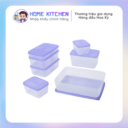 Bộ hộp trữ đông Tupperware Freezermate Essential Set 7 hộp chính hãng nhựa nguyên sinh an toàn