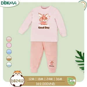 Bộ Dài Tay Dokma Cài Vai Chất Vải Mềm Mại Cho Bé DB2412 DB3170 DB3116 DB3176 DB3179