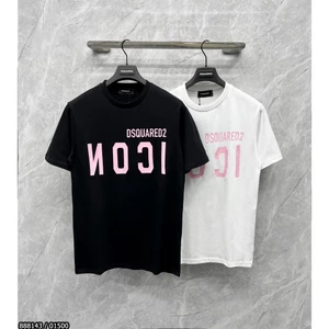 Áo Phông DSQ ICON Ngược Cực Chất Phối In Chữ Hồng Siêu Hót. Áo Thun Nam Nữ Dsuqared Icon Chữ Hồng Form Dáng Unisex.