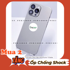 Miếng dán Skin Mặt Lưng Màu Titanium FULL VIỀN Dành cho 15 pro max 14 pro max 13 pro max 12 pro max - FukiShop