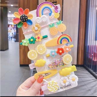 Set 14 Kẹp Tóc Bé gái - Kẹp Tóc Họa Tiết Hoạt Hình Kiểu Hàn Quốc Dễ Thương Cho Bé