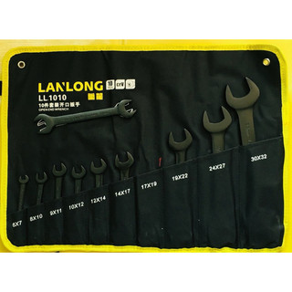 Bộ cờ lê 2 đầu miệng, 2 đầu vặn mở LANLONG 8-32mm