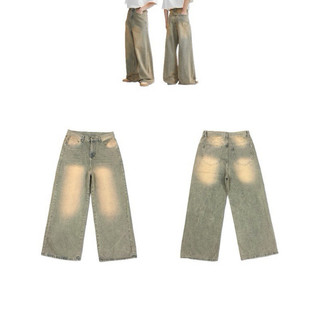 Quần Jeans Ống To - Thời Trang Unisex - Màu Wash Cao Cấp