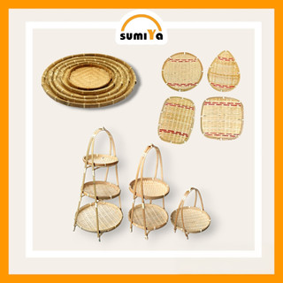 Mẹt tre, mẹt tre trang trí, dùng làm khay, để bánh kẹo, trái cây, thức ăn, decor - Sumiya