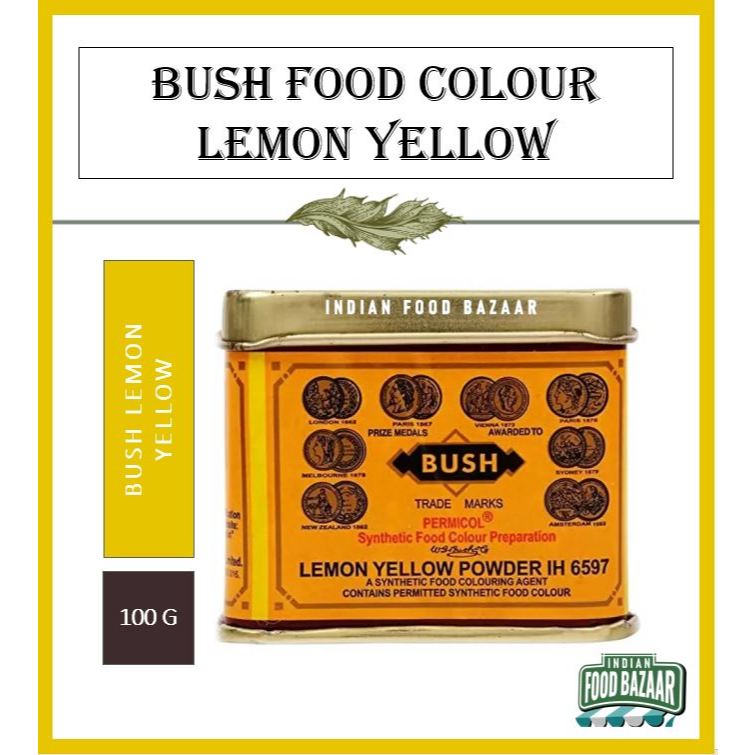 100 GRAM | BUSH | LEMON YELLOW FOOD COLOUR | MÀU THỰC PHẨM | VÀNG CHANH ...