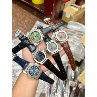 Đồng Hồ Nam Patek Philippe 5712 40mm Máy Cơ Nhật Bản, Dây Da Cá Sấu
