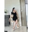 Đầm body umi cổ V tay bồng siêu sang chảnh A1171
